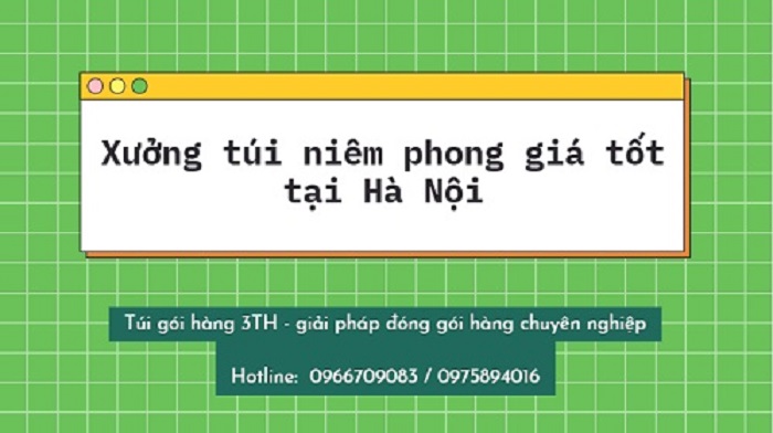 Xưởng túi niêm phong giá tốt tại Hà Nội